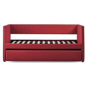 Home Elegance Therese Red Daybed with Trundle