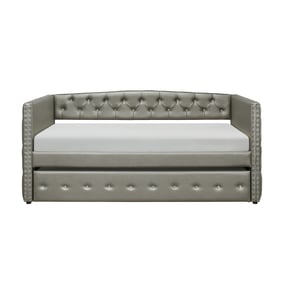 Home Elegance Trill Gold Silver Champagne Gray Daybed with Trundle