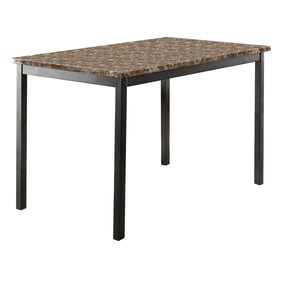 Home Elegance Flannery Black Brown Dining Table