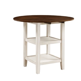 Home Elegance Kiwi White Cherry Counter Height Drop Leaf Table