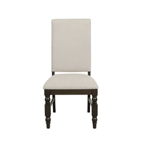 2 Home Elegance Yates Beige Oak Brown Side Chairs