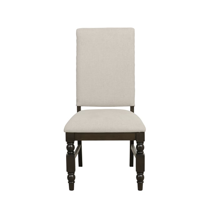 2 Home Elegance Yates Beige Oak Brown Side Chairs HE-5167FS