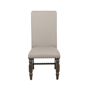 2 Home Elegance Reid Cherry Beige Side Chairs