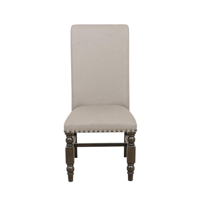 2 Home Elegance Reid Cherry Beige Side Chairs HE-5267RFS