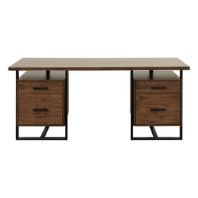 Home Elegance Sedley Brown Black Writing Desk