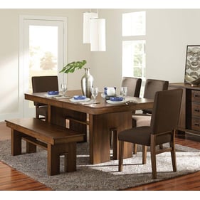 Home Elegance Sedley Black Brown 6pc Dining Room Set With Bench