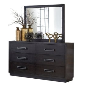 Home Elegance Larchmont Charcoal Dresser and Mirror