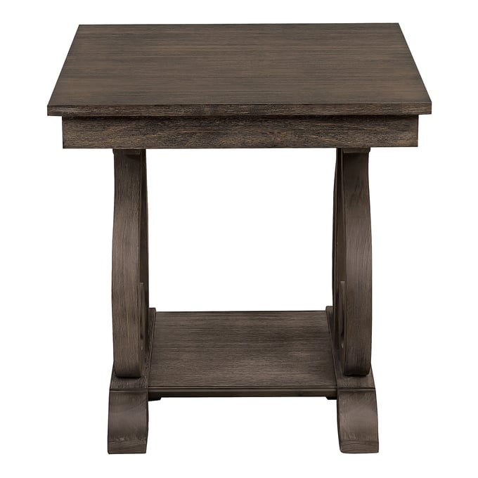 Home Elegance Toulon Brown Dark Oak End Table HE-5438-04