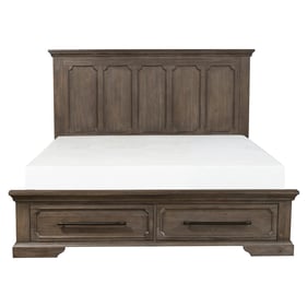 Home Elegance Toulon Brown Dark Oak Queen Storage Bed