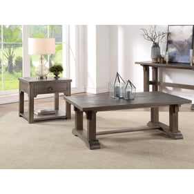 Home Elegance Sarasota Brown 3pc Coffee Table Set