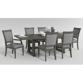 Home Elegance Sarasota Brown Oak Gray 7pc Dining Room Set