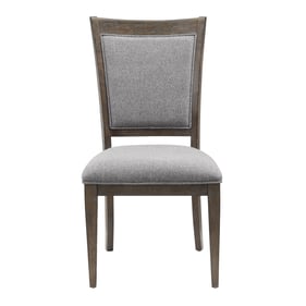 2 Home Elegance Sarasota Gray Brown Oak Side Chairs