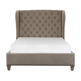 Home Elegance Vermillion Beige Gray Taupe Queen Bed