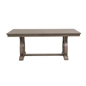 Home Elegance Vermillion Gray Taupe Beige Dining Table