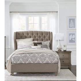 Home Elegance Vermillion Gray Cashmere 2pc Bedroom Set with Queen Bed