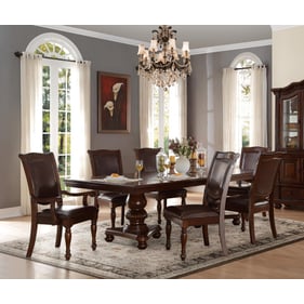 Home Elegance Lordsburg Brown Cherry 7pc Dining Room Set