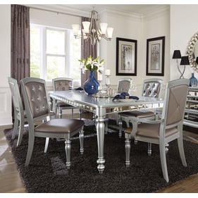 Home Elegance Orsina Gold Silver 7pc Dining Room Set