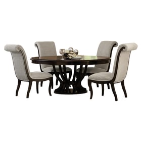 Home Elegance Savion Espresso 5pc Dining Room Set