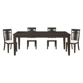 Home Elegance Makah Brown Beige 5pc Dining Room Set