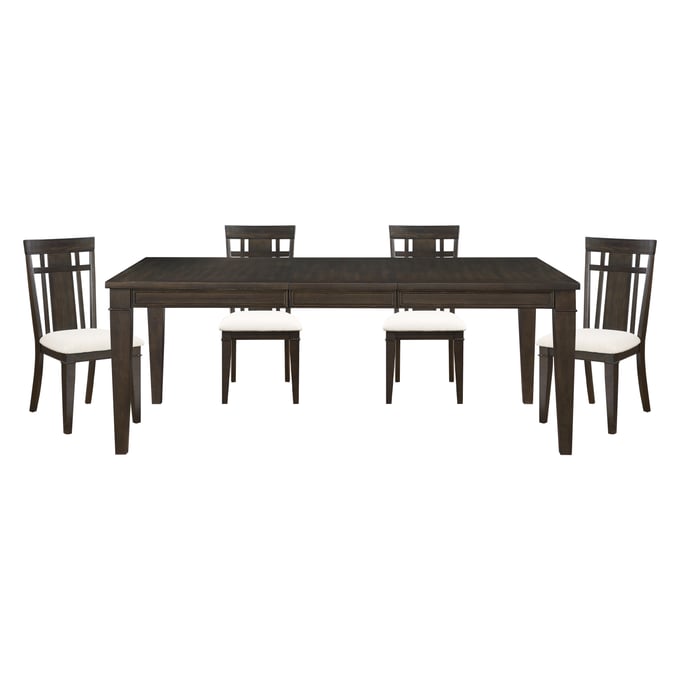 Home Elegance Makah Brown Beige 5pc Dining Room Set HE-5496-78-5