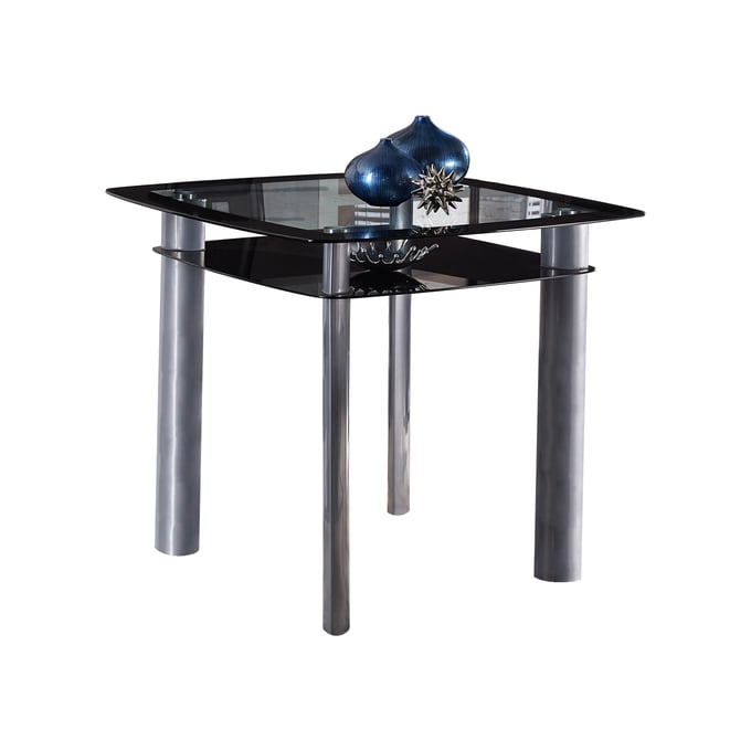 Home Elegance Sona Black Gold Silver Champagne Counter Height Table HE-5532-36