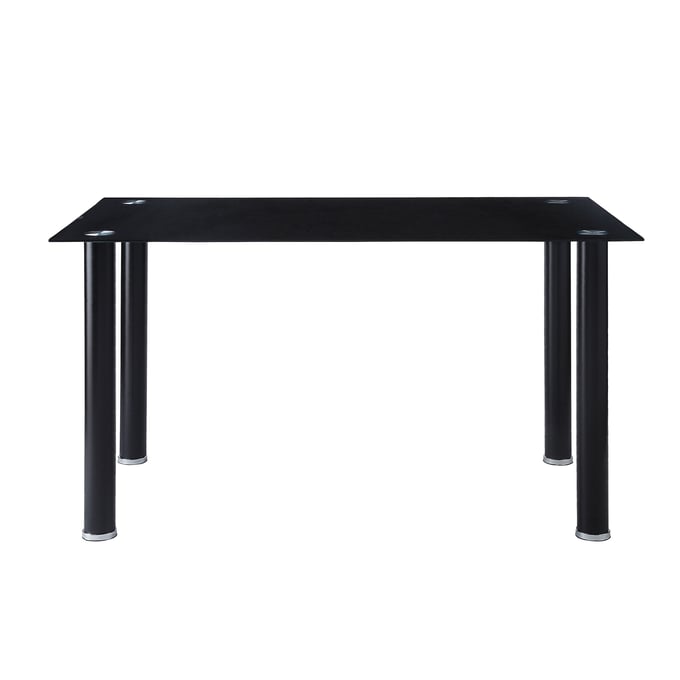 Home Elegance Florian Black Silver Dining Table HE-5538BK