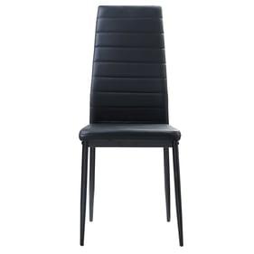 2 Home Elegance Florian Black Side Chairs