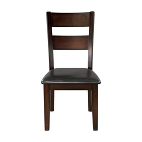 2 Home Elegance Mantello Brown Cherry Side Chairs