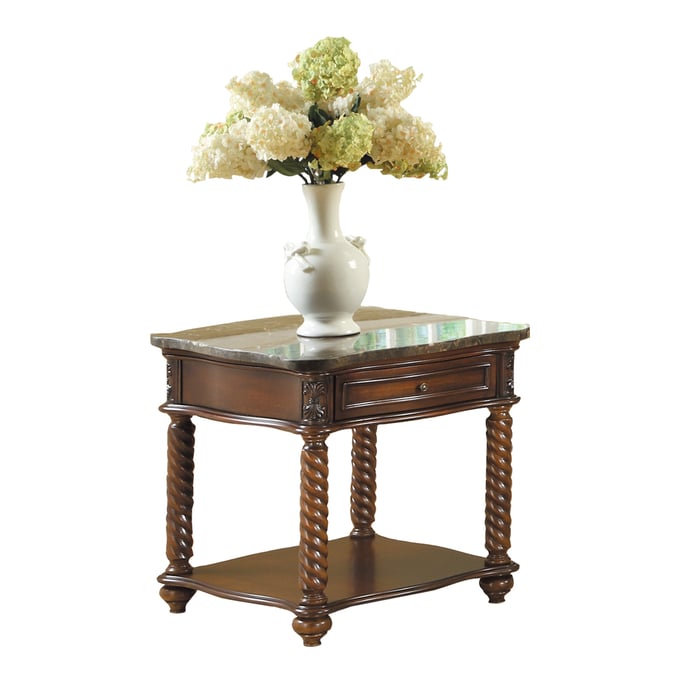 Home Elegance Lockwood Mahogany End Table HE-5560-04