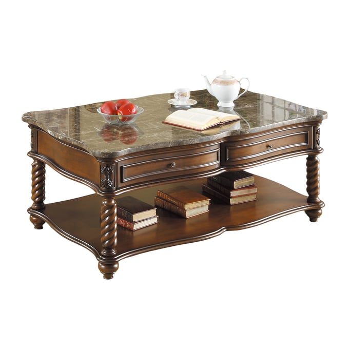 Home Elegance Lockwood Mahogany Cocktail Table HE-5560-30