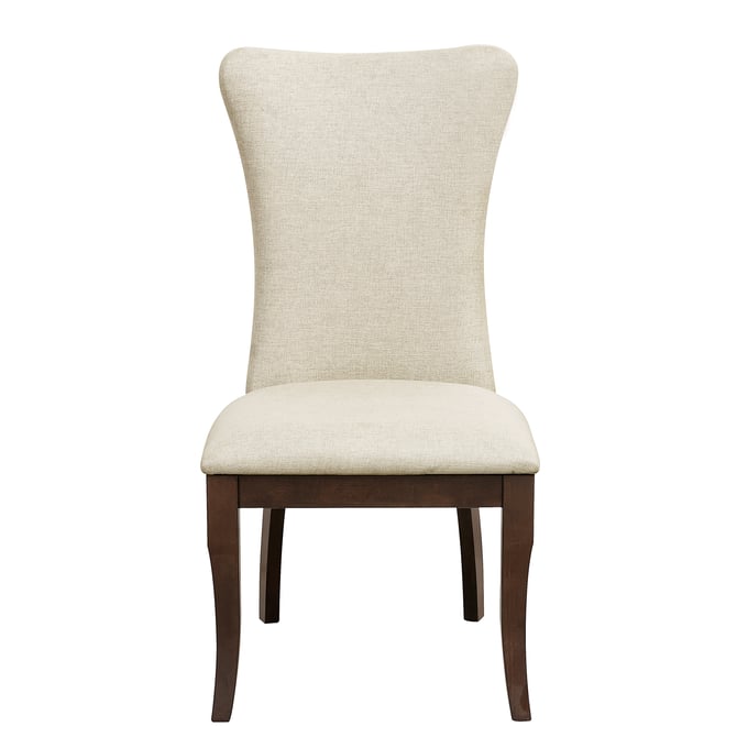 2 Home Elegance Oratorio Cherry White Side Chairs HE-5562S