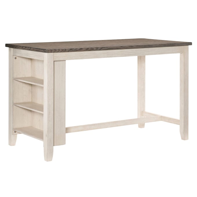 Home Elegance Timbre White Counter Height Table HE-5603WW-36