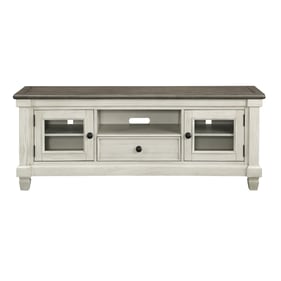 Home Elegance Granby Brown White TV Stand