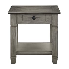 Home Elegance Granby Gray End Table