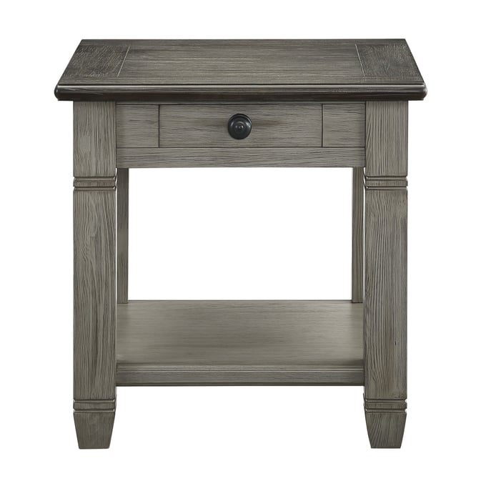 Home Elegance Granby Gray End Table HE-5627GY-04