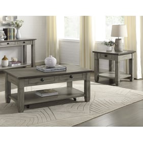 Home Elegance Granby Gray 3pc Coffee Table Set