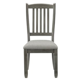 2 Home Elegance Granby Gray Side Chairs