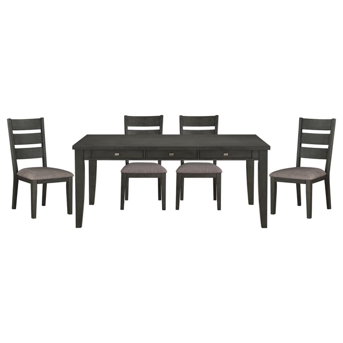 Home Elegance Baresford Gray Wood 5pc Dining Room Set HE-5674-72-5-SET