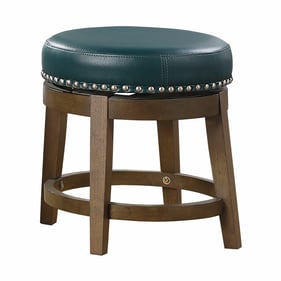 2 Home Elegance Westby Green Brown Round Swivel Stools