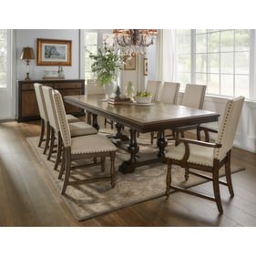 Home Elegance Stonington Brown Gray 9pc Counter Height Set