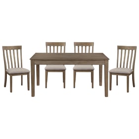 Home Elegance Armhurst Brown 5pc Dining Room Set