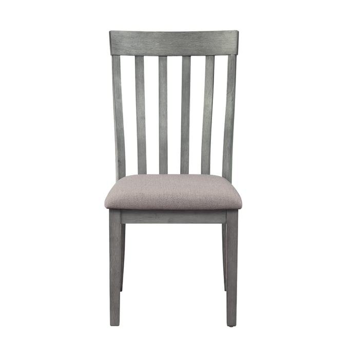 2 Home Elegance Armhurst Gray Side Chairs HE-5706GYS