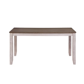 Home Elegance Ithaca White Gray Dining Table