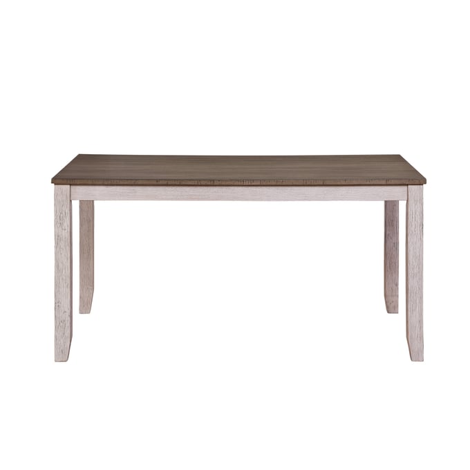 Home Elegance Ithaca White Gray Dining Table HE-5769W-60