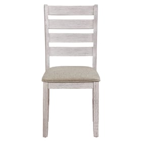 2 Home Elegance Ithaca Gray White Side Chairs