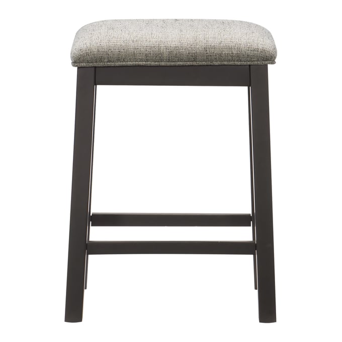 2 Home Elegance Elias Gray Counter Height Stools HE-5772-24