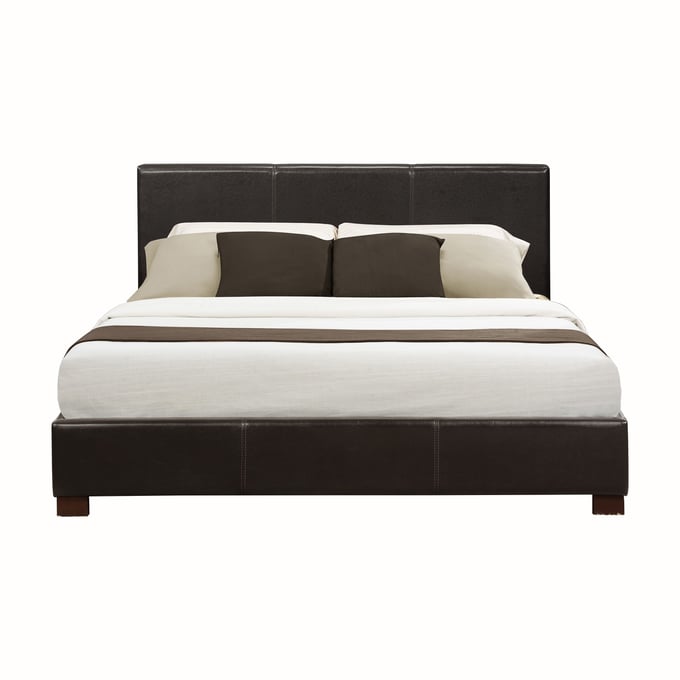 Home Elegance Zoey Brown Full Platform Bed HE-5790F-1