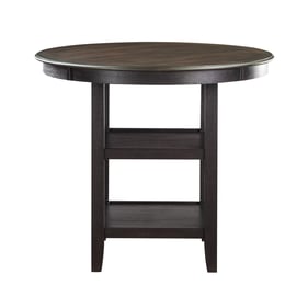 Home Elegance Asher Brown Black Counter Height Table