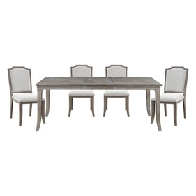 Home Elegance Garner Gray 5pc Dining Room Set