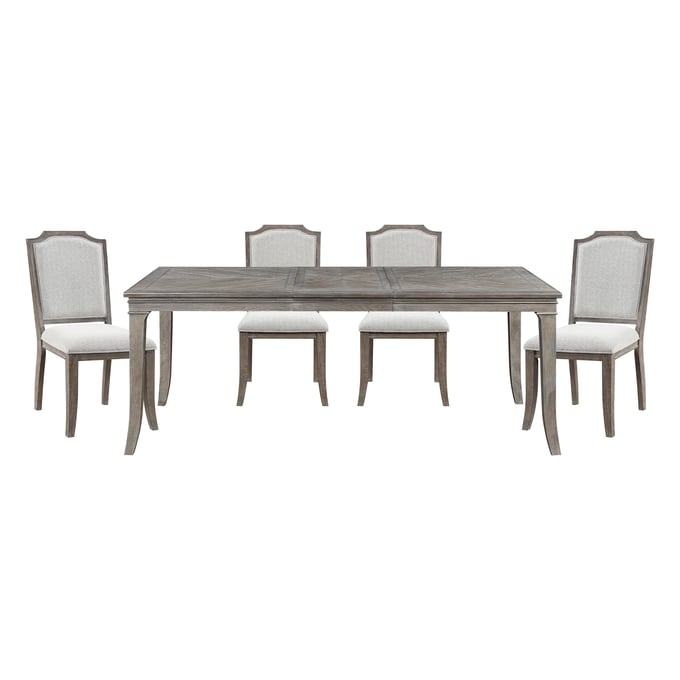 Home Elegance Garner Gray 5pc Dining Room Set HE-5827-78-5-SET